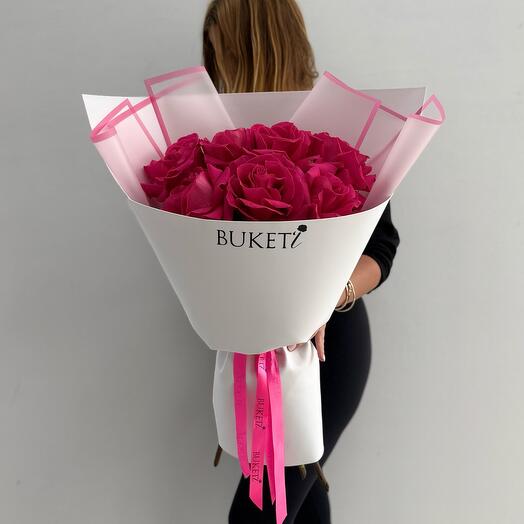 Букет «Малиновое сердце»