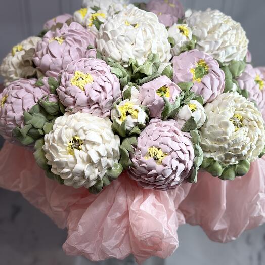 Большой букет из зефирных цветов🌸