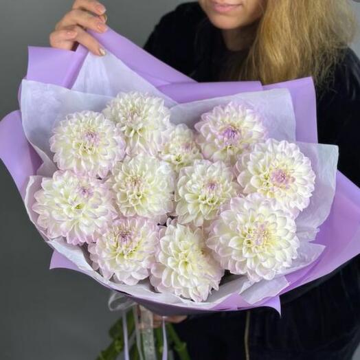 Букет из 11 георгинов