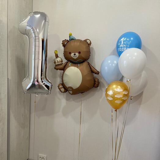 Набор Шаров на 1 годик 💙