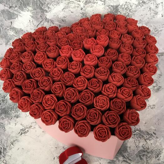 101 красная роза