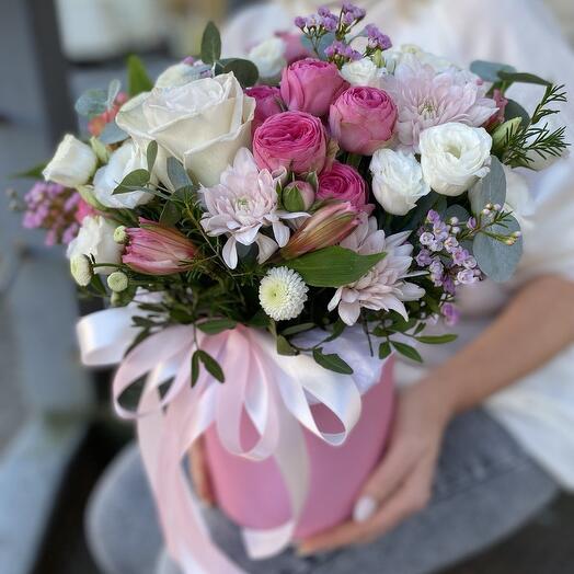 Коробка розовая