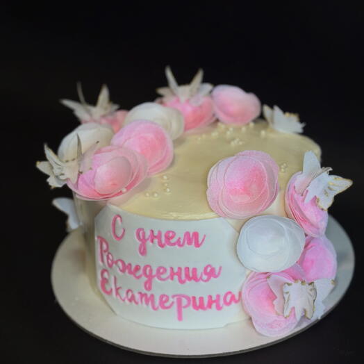 Торт с цветами