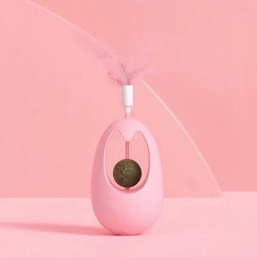 Wobble catnip toy (pink)