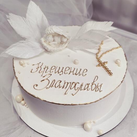 Торт на крещение