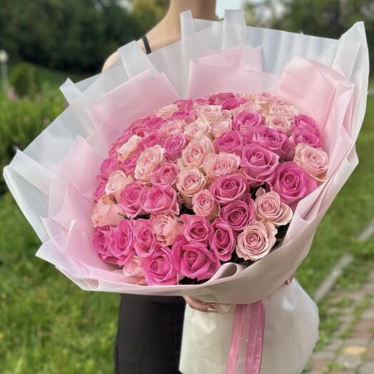 Букет нежности из 51 розы