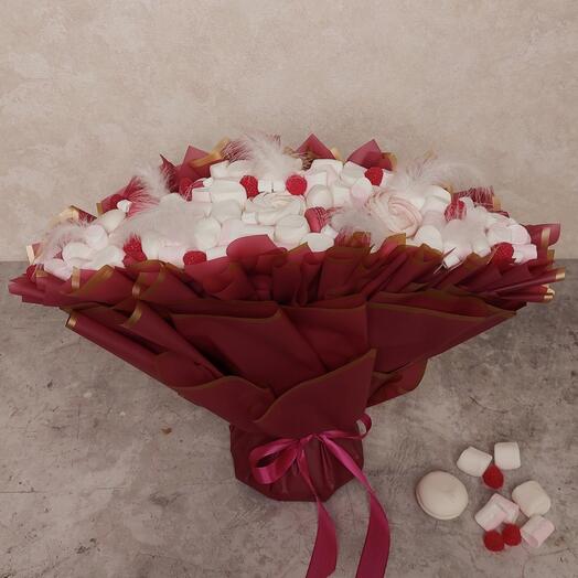 Букет из зефира и маршмеллоу "Гран-десерт"