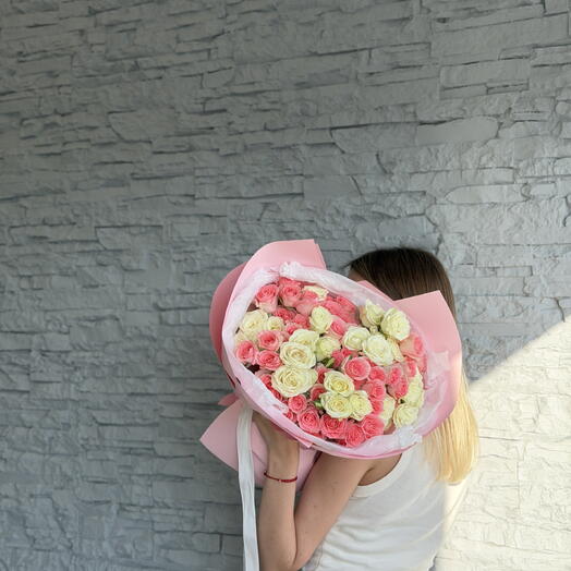 Morning Kiss - spray qızılgüllərin qarışığı