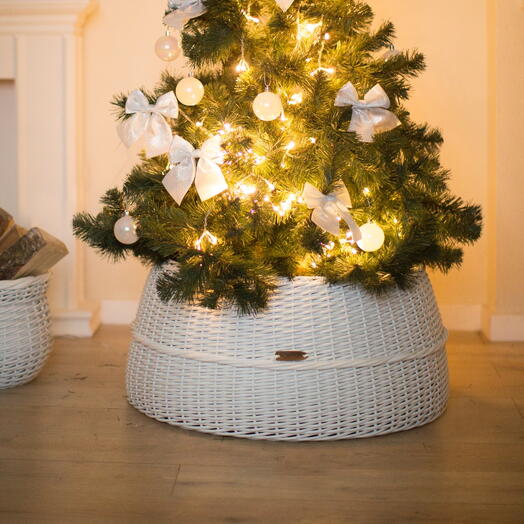 Юбка для елки стильный новогодний декор