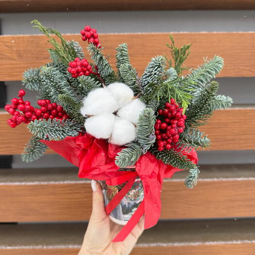 Зимний комплимент в стаканчике