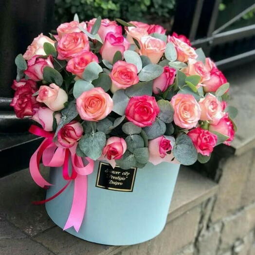 Цветы в коробке джумилия 39
