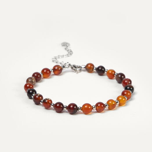 Браслет Самшит Сардоникс Rh+ 19 см (BRA1146)