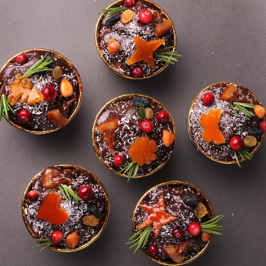 ПП-капкейки "Портер праздничный" | набор 6 шт. по 0.1 кг | шоколадные, без сахара