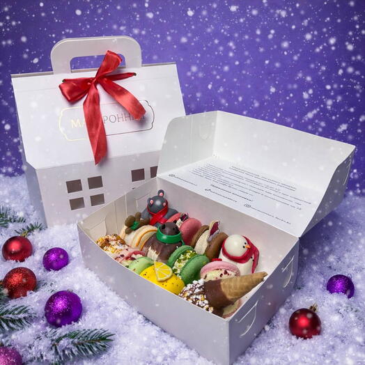 'Remi' macaron box — in New Year's packaging