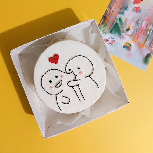 Бенто-торт для любимого, любимой "кусь"🥰 на 14 февраля