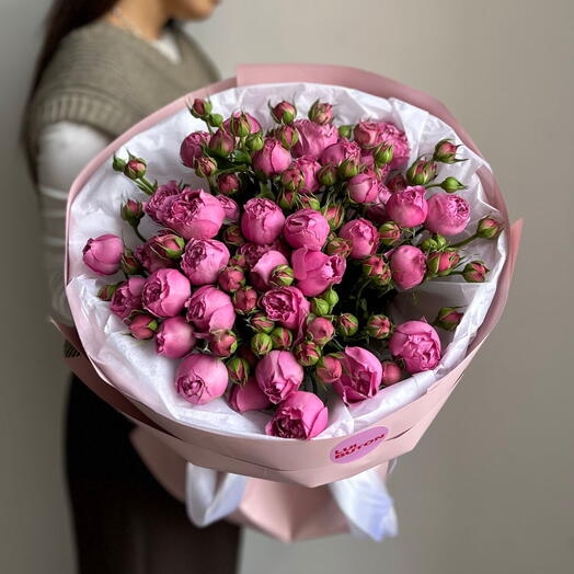 Букет "9 кустовых роз Misty Bubbles"