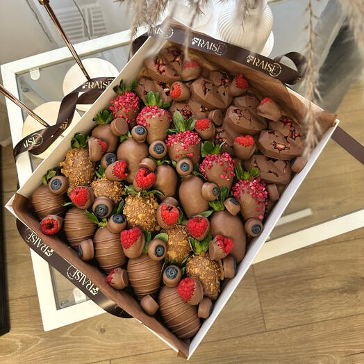 Клубника в шоколаде, гранат в шоколаде, голубика, малина в шоколаде «BerryMix»