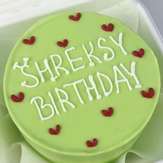 Бенто-торт смешной на день рождения «Shreksy»