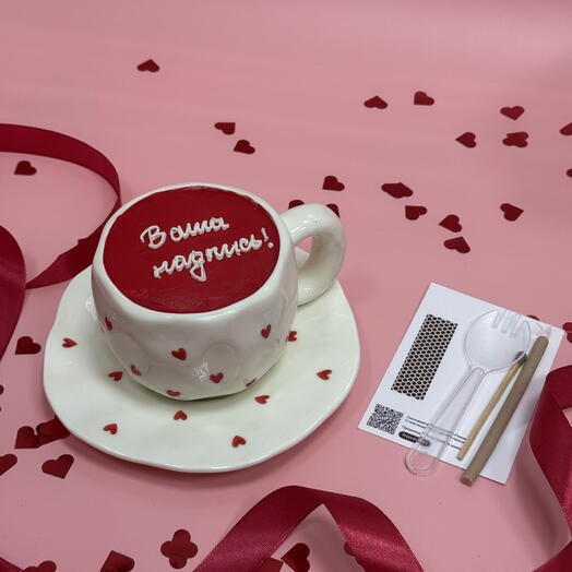 Бенто в кружке 14 февраля Love,Сердце,Люблю