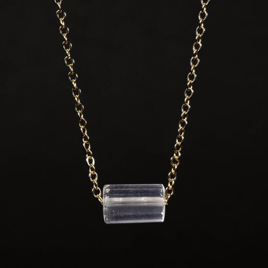 Ожерелье, колье Нисса Горный хрусталь 14K 40 см (NEC1115)