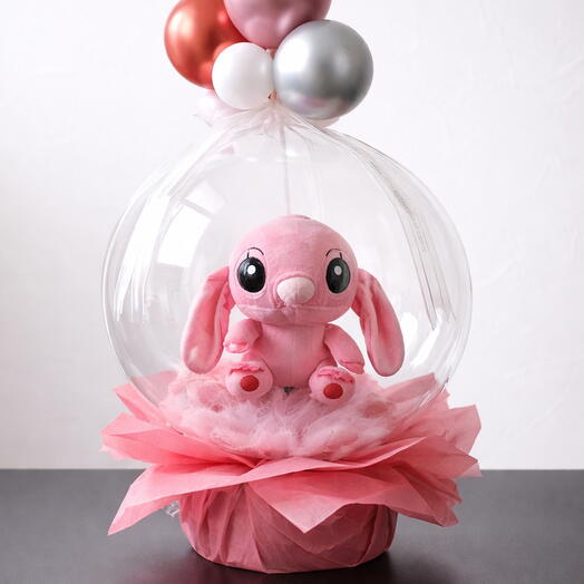 Pink Stich 🩷 in crystal bubble