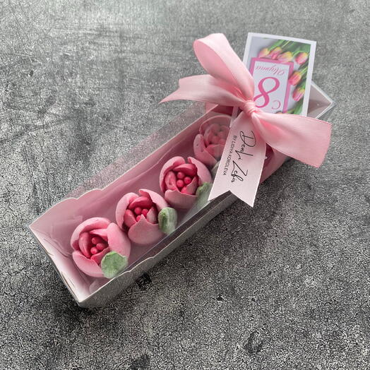 Зефирные тюльпаны- сладкий комплимент для любого повода