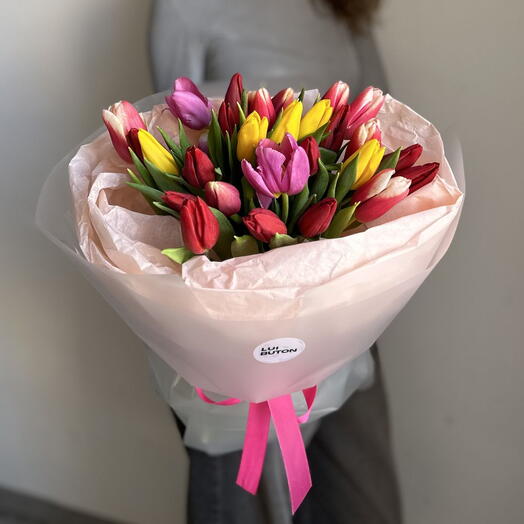 Букет "25 тюльпанов микс"