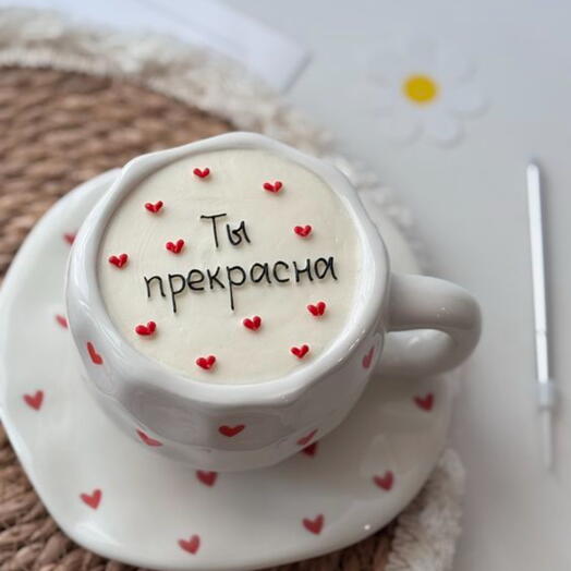 Торт в чашке
