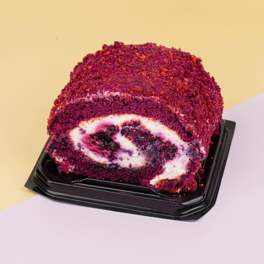 Лавандовый рулет с черникой