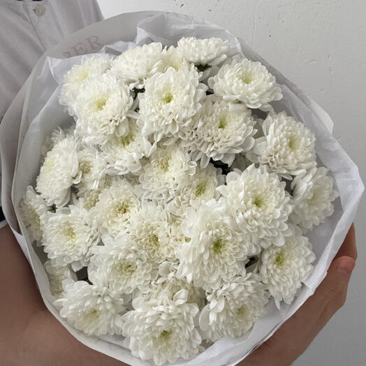 Букет из 9 кустовых хризантем