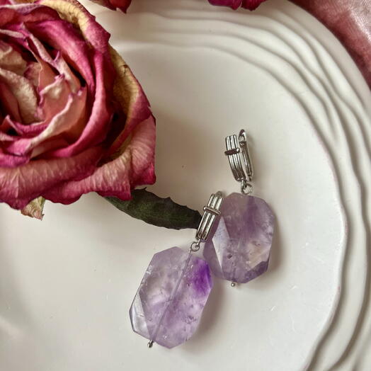 Серьги Аметист