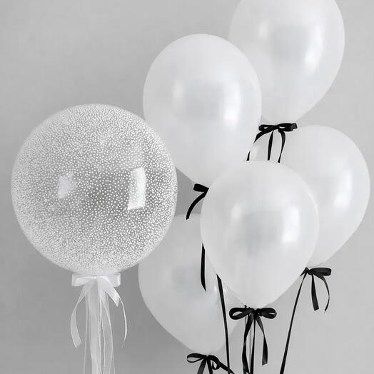 Сет шаров "Снежный bubble"