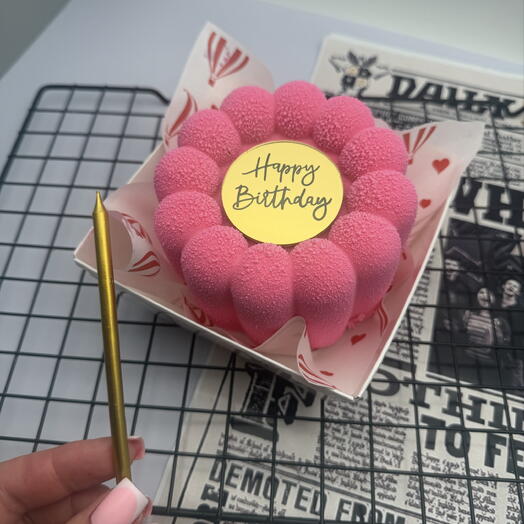 Бенто тортик «Happy birthday!» со свечкой