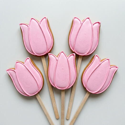 Пряники тюльпаны 5 шт