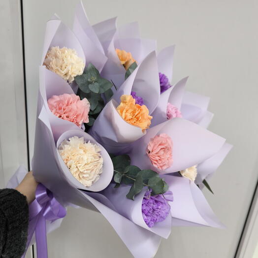Дофаминовый букет диантусов.💐