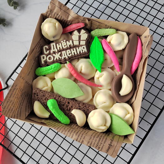 Шоколадные пельмени. Шоколад. Подарок папе, дедушке, коллеге
