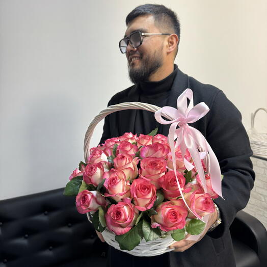 Корзина из роз 🌹