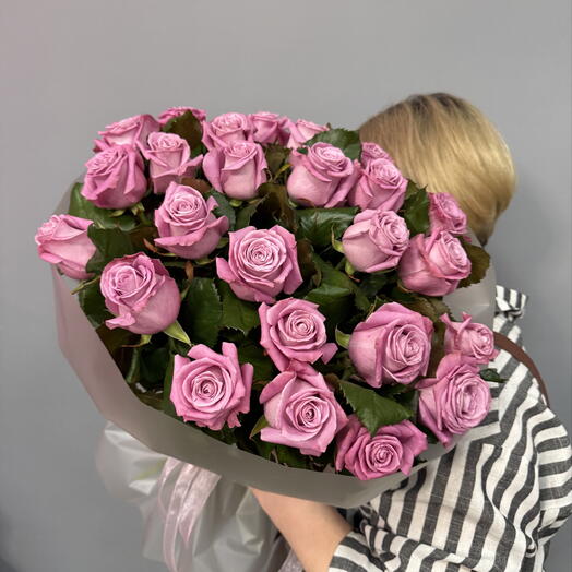 Монобукет с розой Маритим💜🫐