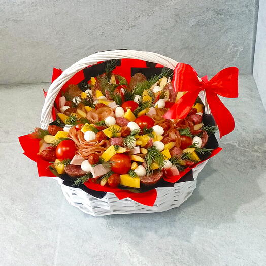 Корзина мужская, колбасная с сыром