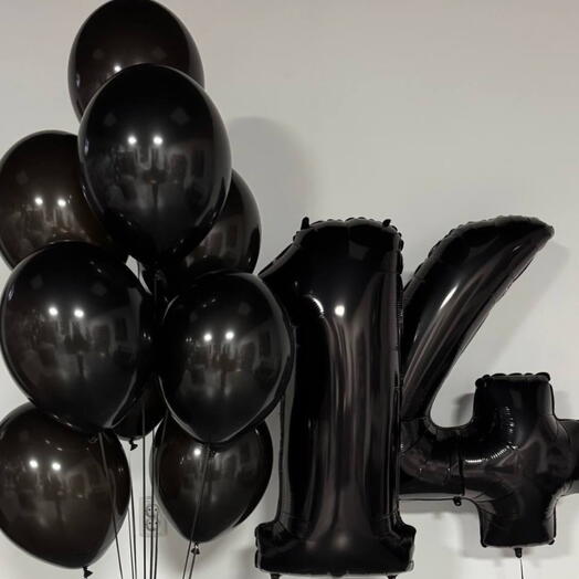 Воздушные шары на 14 лет "Чёрная смородина"