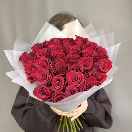 Красные розы Кения , 35шт