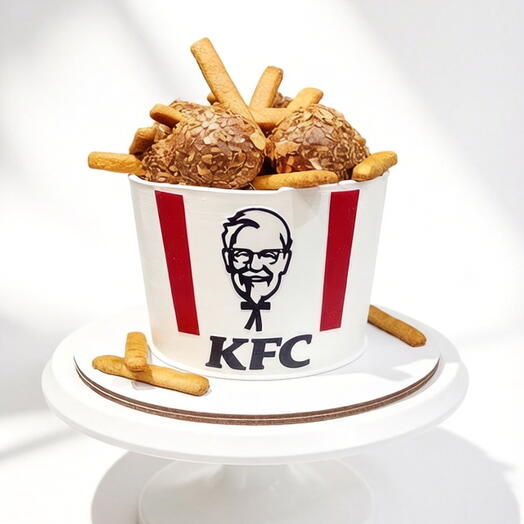 Детский торт, торт мальчику, торт КФС - сладкое ведро из KFC