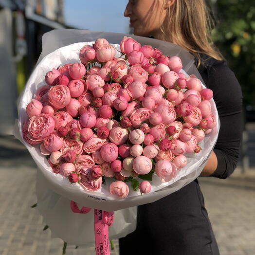 💞💞💞WOW букет Пионовидные розы Silva pink