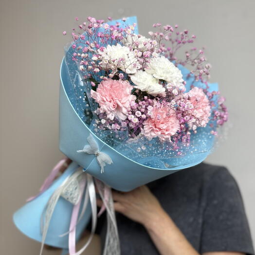 Конфетка 🍬
(Хризантема,гипсофила,диантусы(гвоздики)