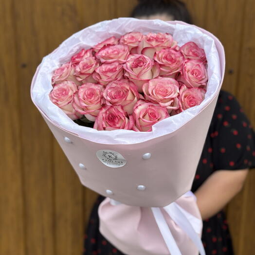 Букет из 19 роз 🌸🩷