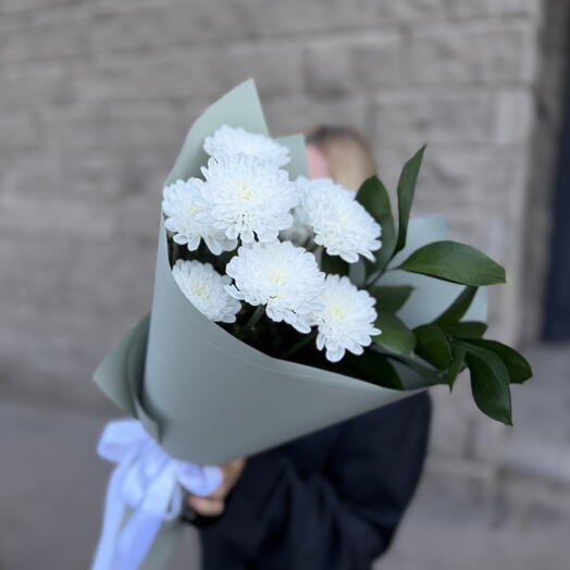 Хризантема с рускусом