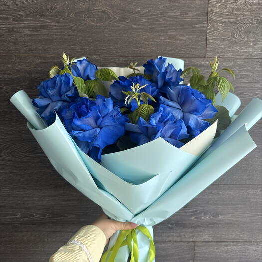 Букет из синих роз 💙