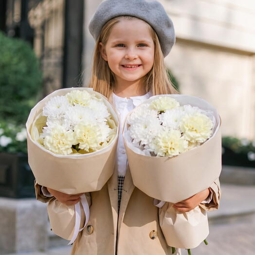 Букет хризантема и диантусы 💐