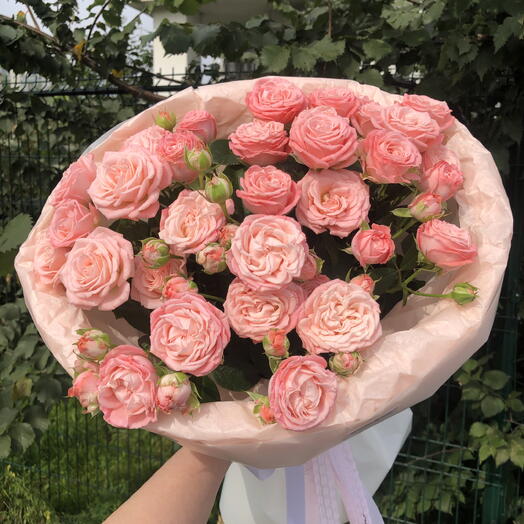 🩷Кустовые розы букет Bloom Room