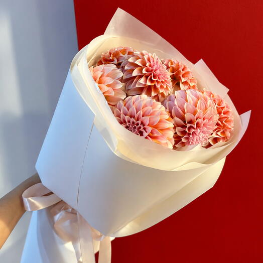 Peach Dahlias
